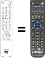 Télécommande équivalente Sony KV-L 15 SR1S