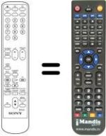 Replacement remote control Sony KV-V 1430 P