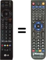 Télécommande équivalente MKJ40653831
