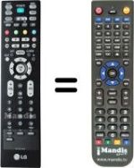 Télécommande équivalente LG 42 LC 54