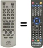 Télécommande équivalente JVC HR-V500