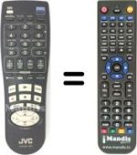 Télécommande équivalente JVC HR-J656