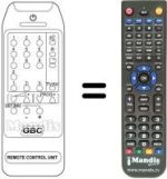 Télécommande équivalente MG 2570