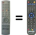 Télécommande équivalente Metronic 441555