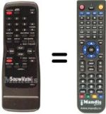 Télécommande équivalente Funai 21A-620