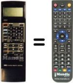 Télécommande équivalente NS-7000