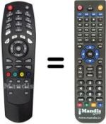 Replacement remote control DICRA DT 071 MHP