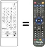 Télécommande équivalente Daewoo DMQ 1417