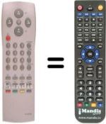 Télécommande équivalente Daewoo DWL 28W8-100D