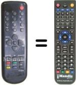 Télécommande équivalente R-40B02