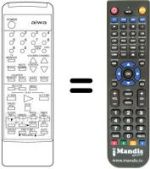 Télécommande équivalente RC-T1400KEAE