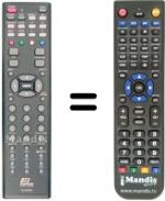 Télécommande équivalente EASY LIVING EL 2709 HDMI