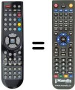Télécommande équivalente RC 1166