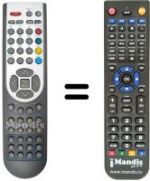 Télécommande équivalente RC 1167