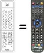 Télécommande équivalente DUAL-TEC DTV 6332 M