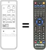 Replacement remote control RC 250