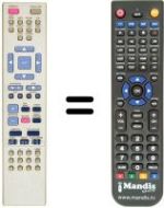 Télécommande équivalente RC 2521