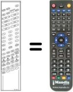 Télécommande équivalente RC 3010