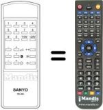 Télécommande équivalente RC 302