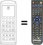 Télécommande équivalente RC 43