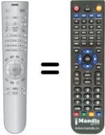 Télécommande équivalente RC 4 (B)