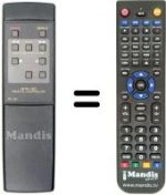 Télécommande équivalente RC 58