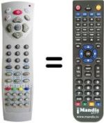 Télécommande équivalente Amstrad 32 RF DVD 16:9