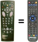 Télécommande équivalente Hifivox 28 DG 22 C