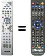 Télécommande équivalente RCT 615 DBLM1