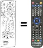 Télécommande équivalente Teleavia 32 WT 45 ES