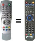 Replacement remote control MPMAN DVB-T 2008
