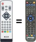 Replacement remote control Trevi DT 3382 SC