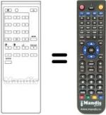 Télécommande équivalente RM-614