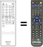 Télécommande équivalente RM-625