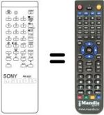 Télécommande équivalente RM-632