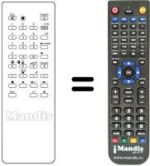 Télécommande équivalente RM-633