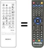Télécommande équivalente RM-636