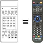 Télécommande équivalente RM-7200