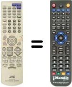Télécommande équivalente JVC THA75R