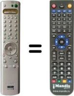 Télécommande équivalente Sony KE-P42 M1