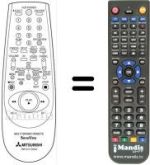 Télécommande équivalente RM 541V-59202