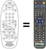Télécommande équivalente RM 65805