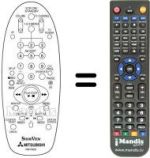 Télécommande équivalente RM 70802