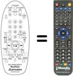 Télécommande équivalente RM 76151V-67902