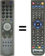 Replacement remote control JVC HV-32D25