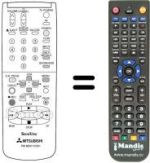 Télécommande équivalente RM M20V-57601