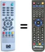 Replacement remote control Ctc DVB-T 729