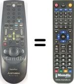 Télécommande équivalente RM 651V-59506