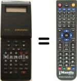 Replacement remote control Grundig GV-2392 VPT