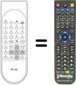 Replacement remote control RR 102